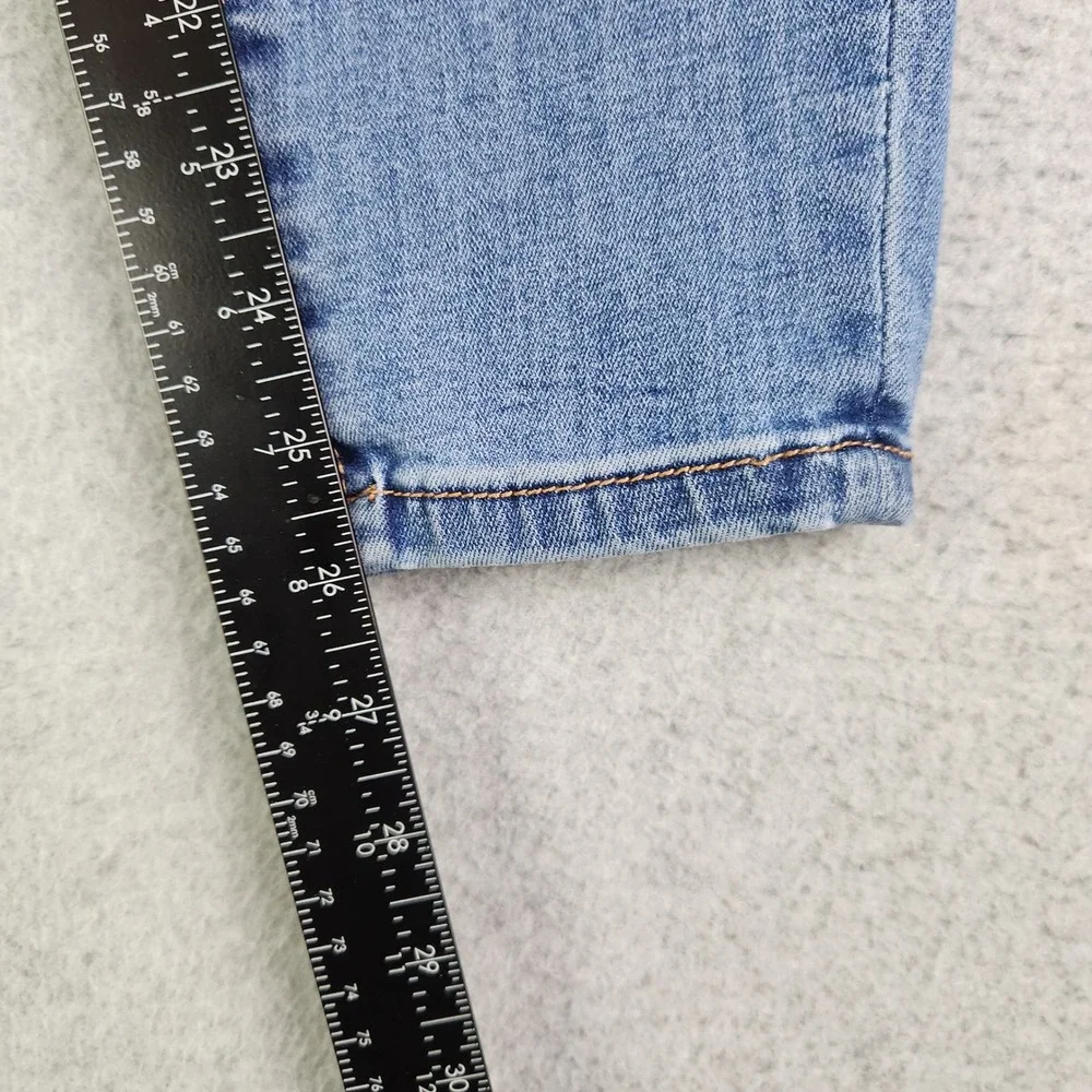 rue21 Ankle‎ Jegging Jeans Womens 6 Blue Denim Curvy Fit Distressed Streetwear